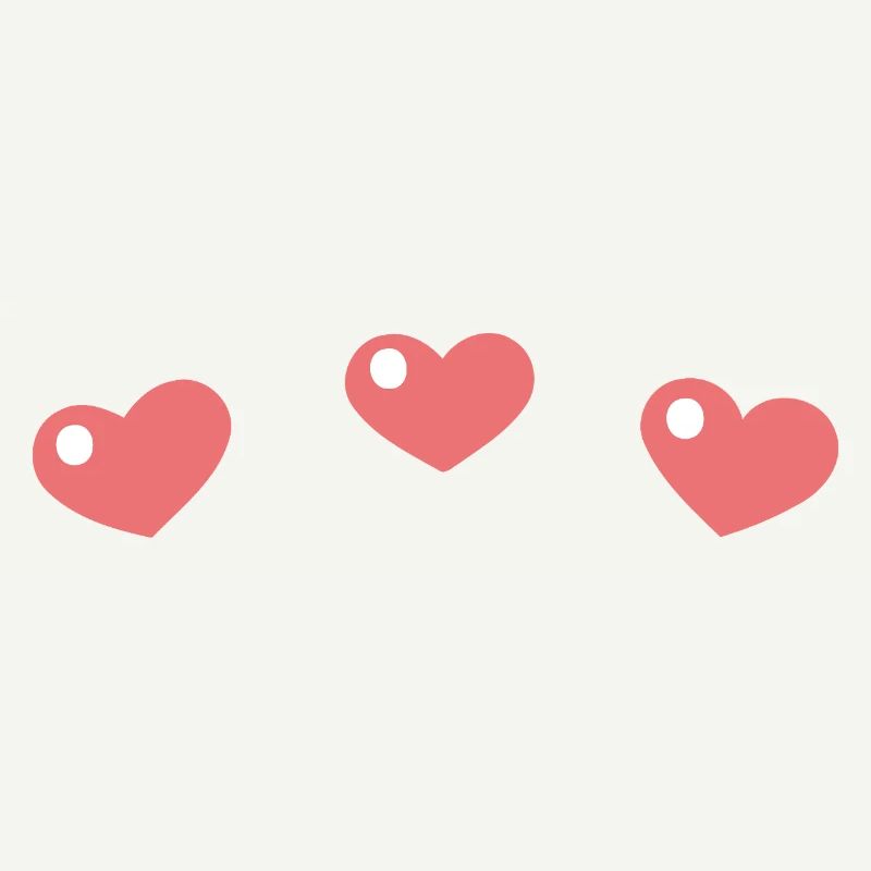 Pastel hearts with a sleek pattern