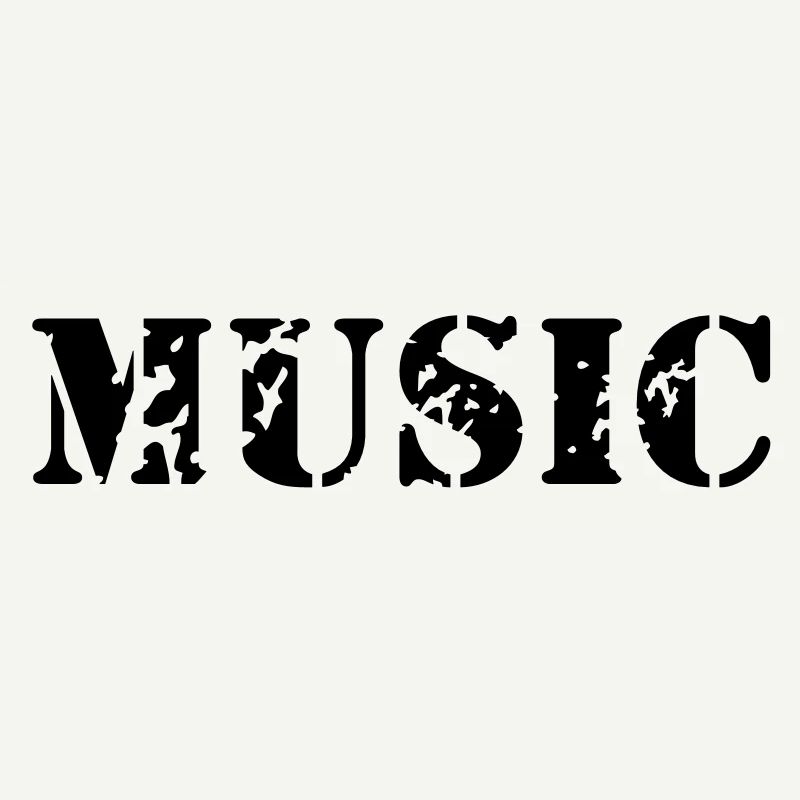 La musique comme la conception d'impression de