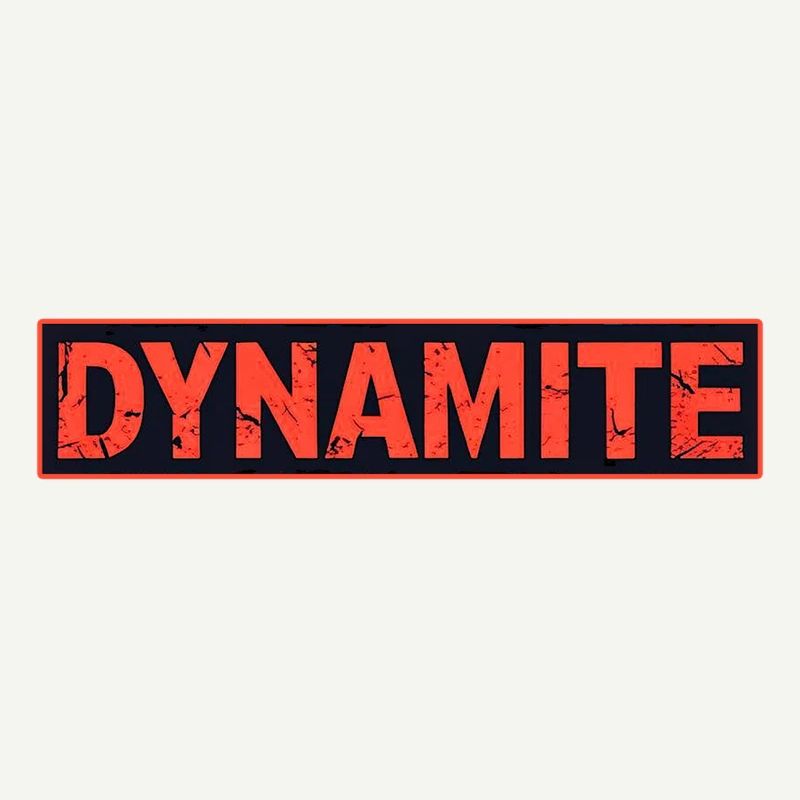 Dynamite affiche grunge rouge