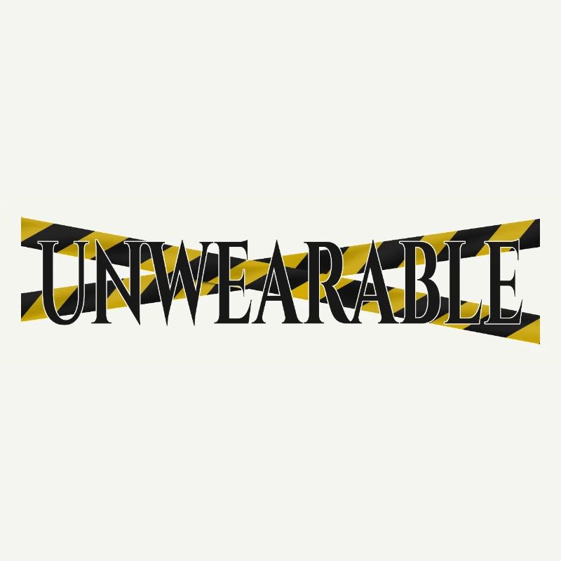 Untragbar – Statement-Design mit Warnband