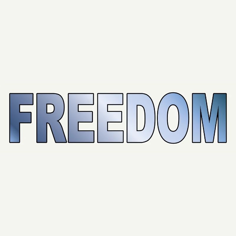 Freedom Typografie Statement Design
