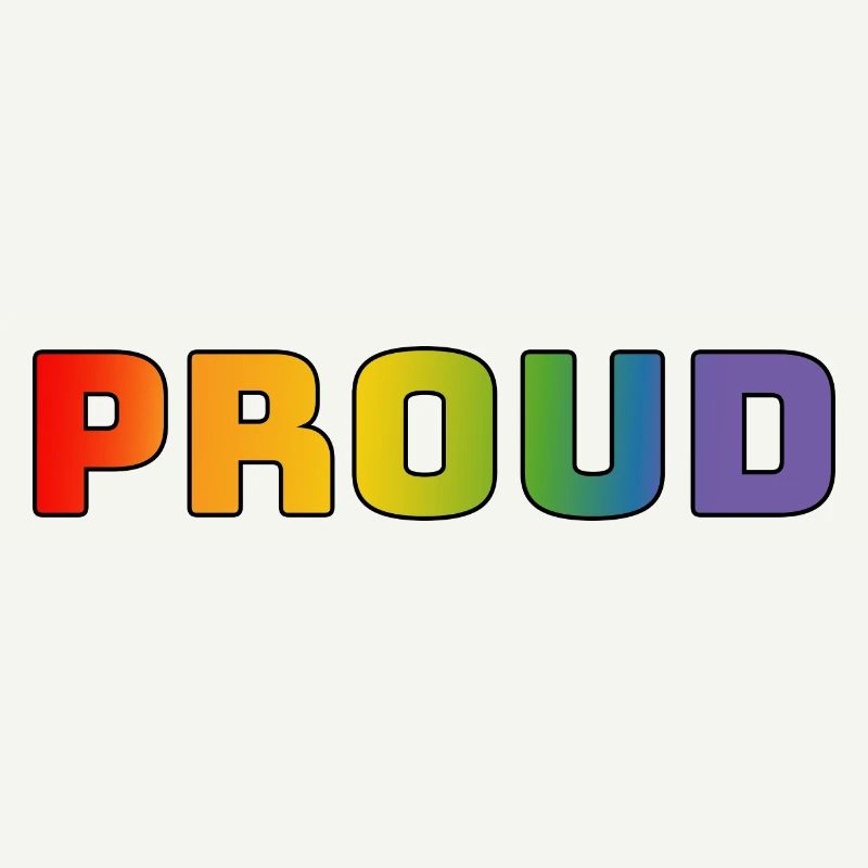 Regenbogen proud schwarz
