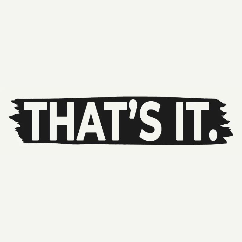C’EST ÇA. – Typographie minimaliste à déclaration