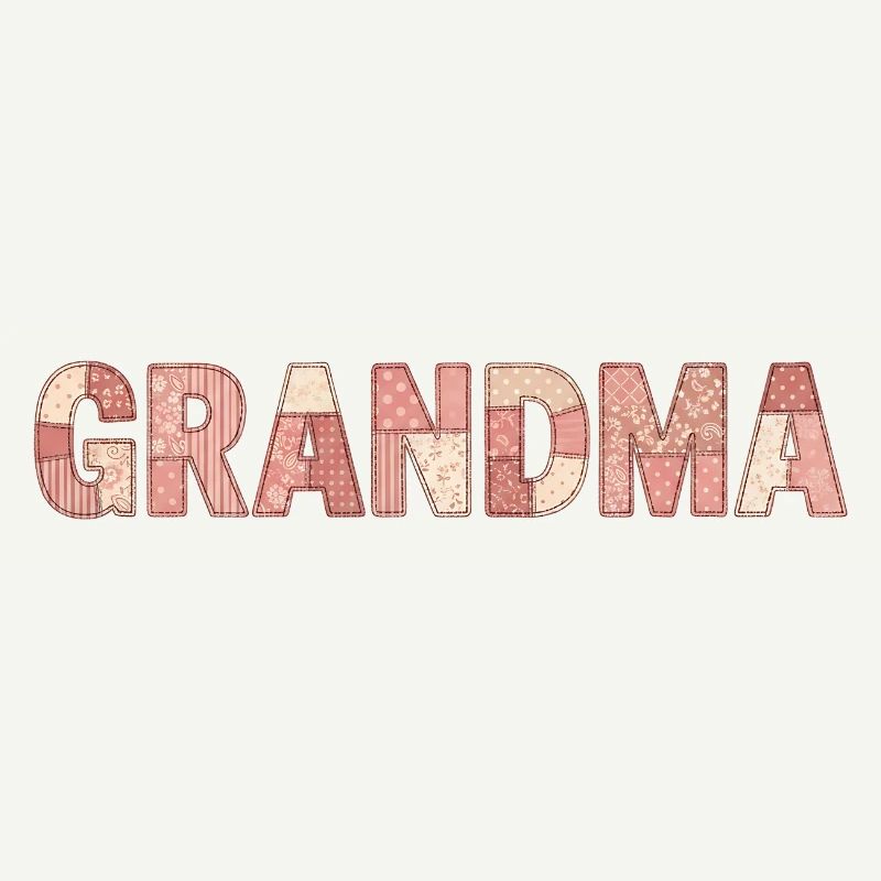 Grandma Patchwork Floral Pattern Gift