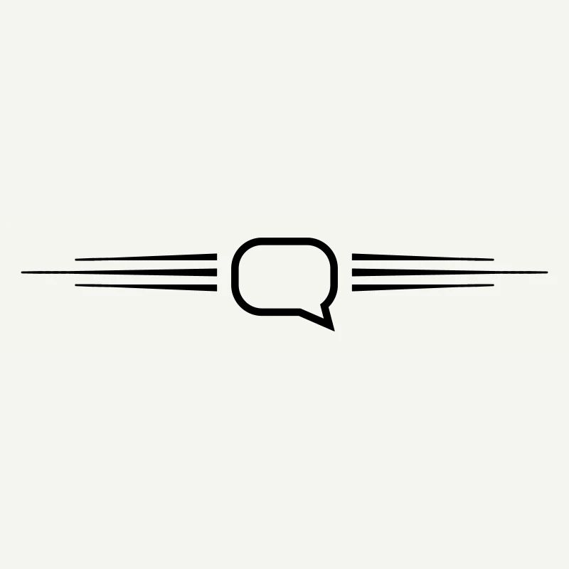 Speech bubble line