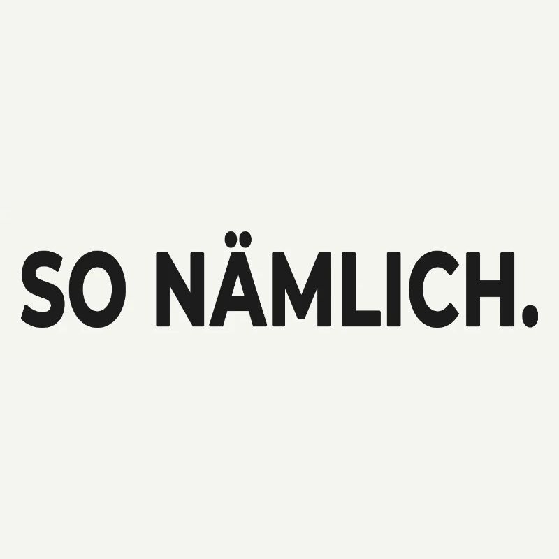 THAT'S HOW IT IS. – Minimalist statement design
