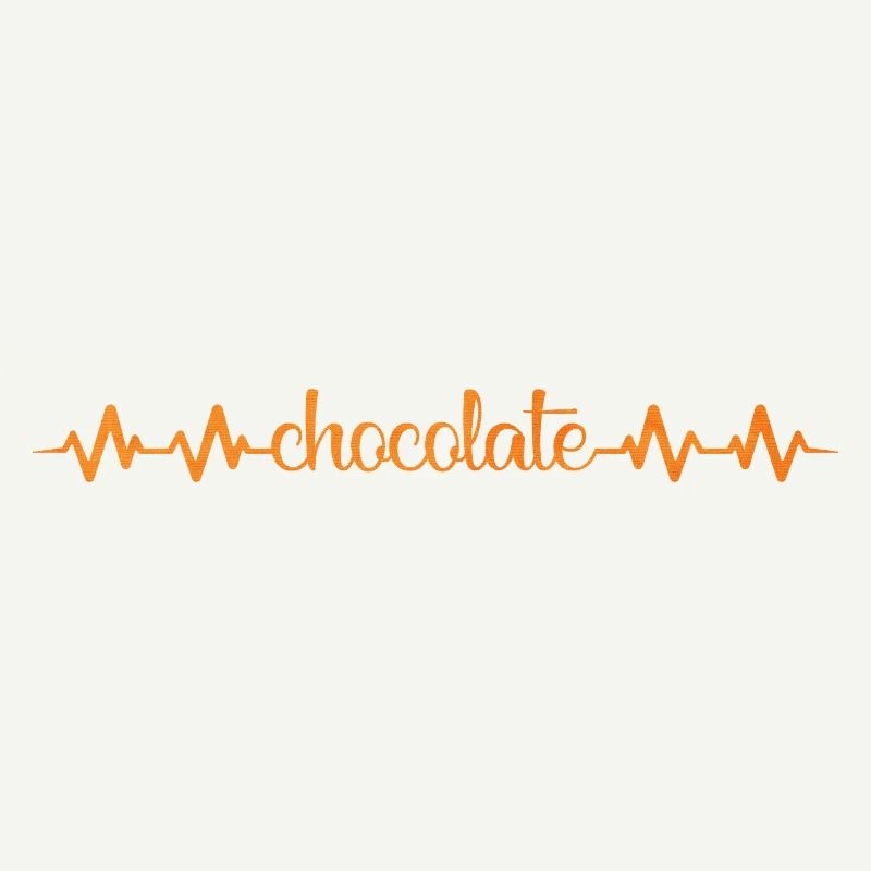 Heartbeat Chocolate Pattern