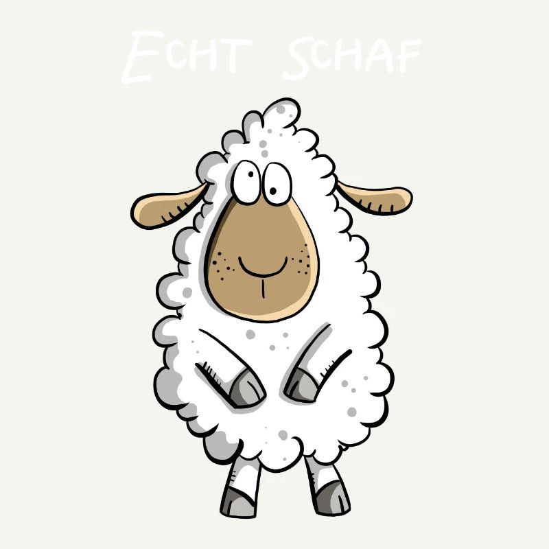 Echt Schaf I Cooles Schäfchen Comic Geschenk Fun