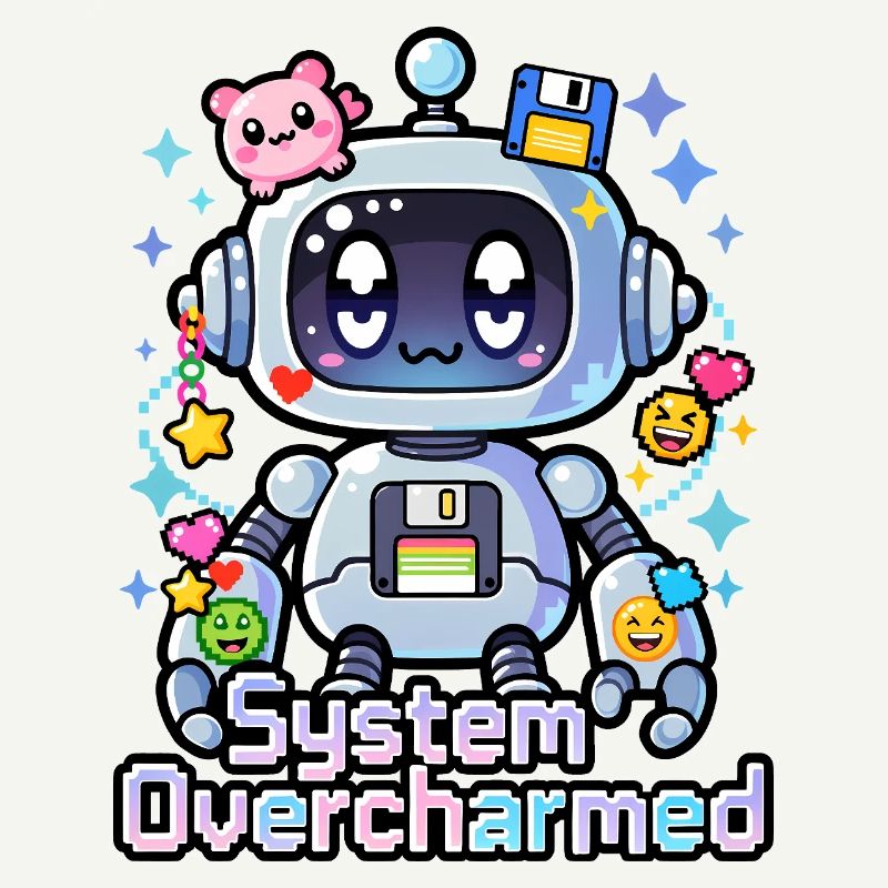 🤖 - Système surcharmé – Robot avec des breloques numériques