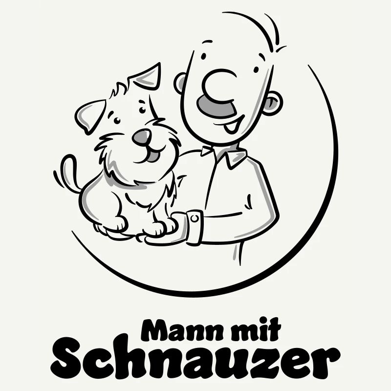 Mann mit Schnauzer (Oberlippenbart)
