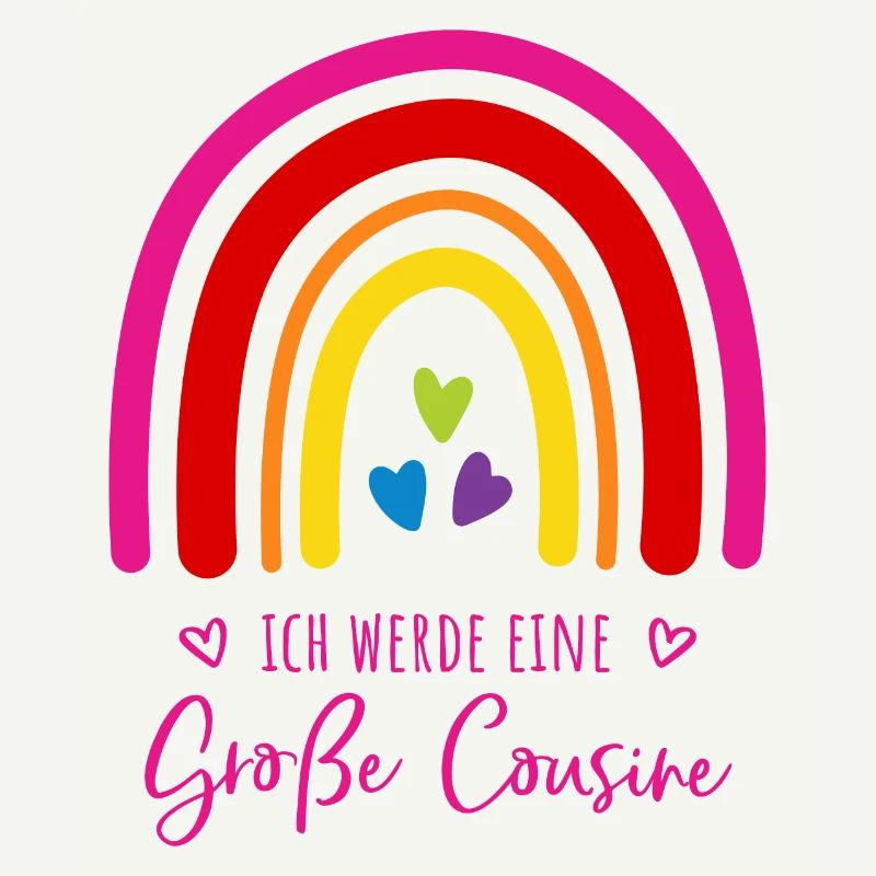 Ich werde eine große Cousine Regenbogen