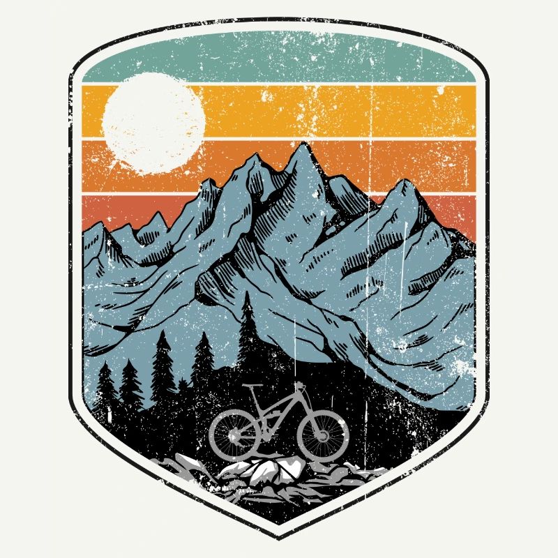 Patch de VTT au coucher du soleil