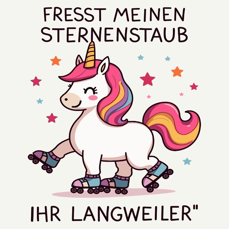 Rollschuh Einhorn