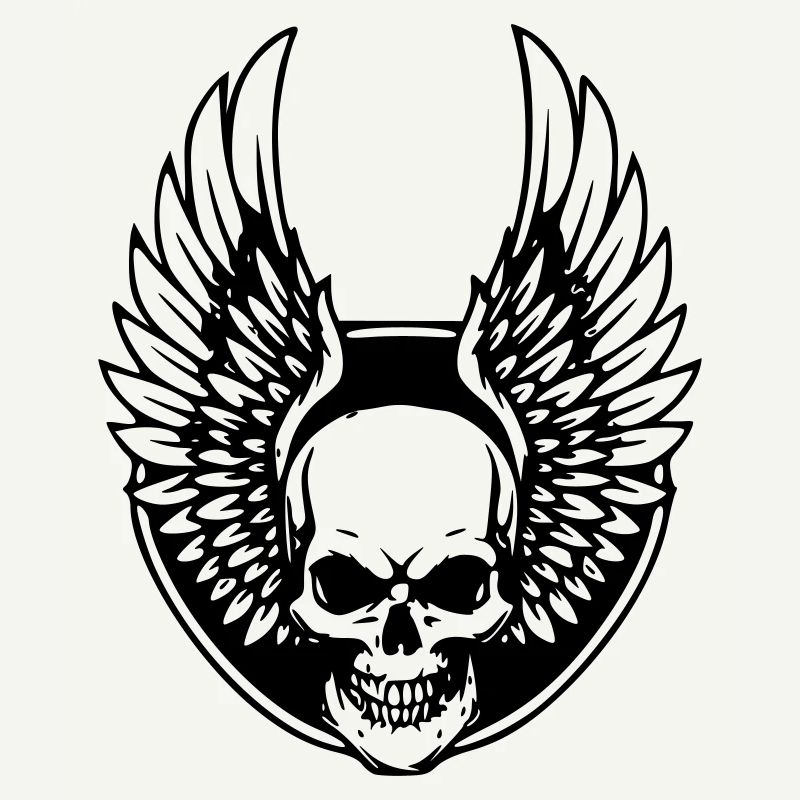 Griffe de mort avec ailes d’ange