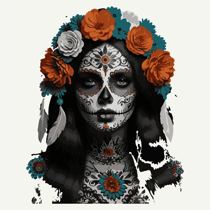 Sugar Skull Bloom Crown