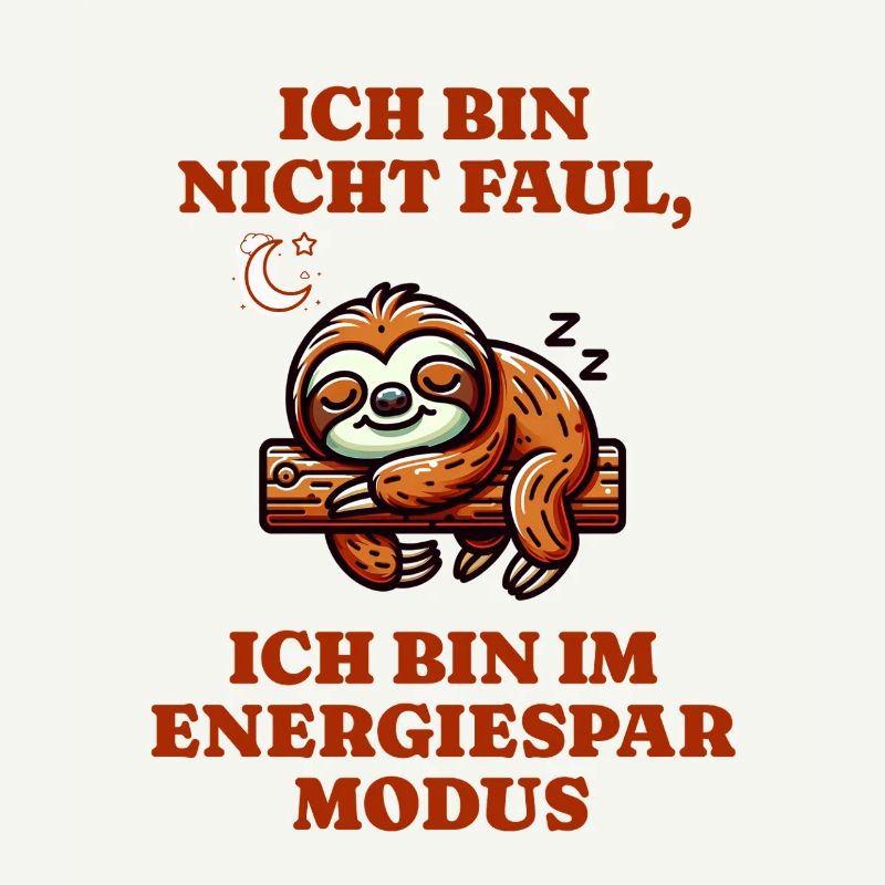 Sloth in power saving mode I'm not lazy