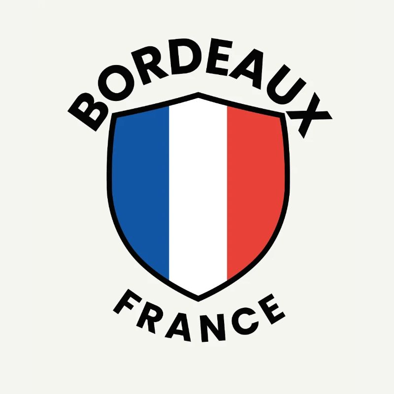 Conception du bouclier du drapeau français