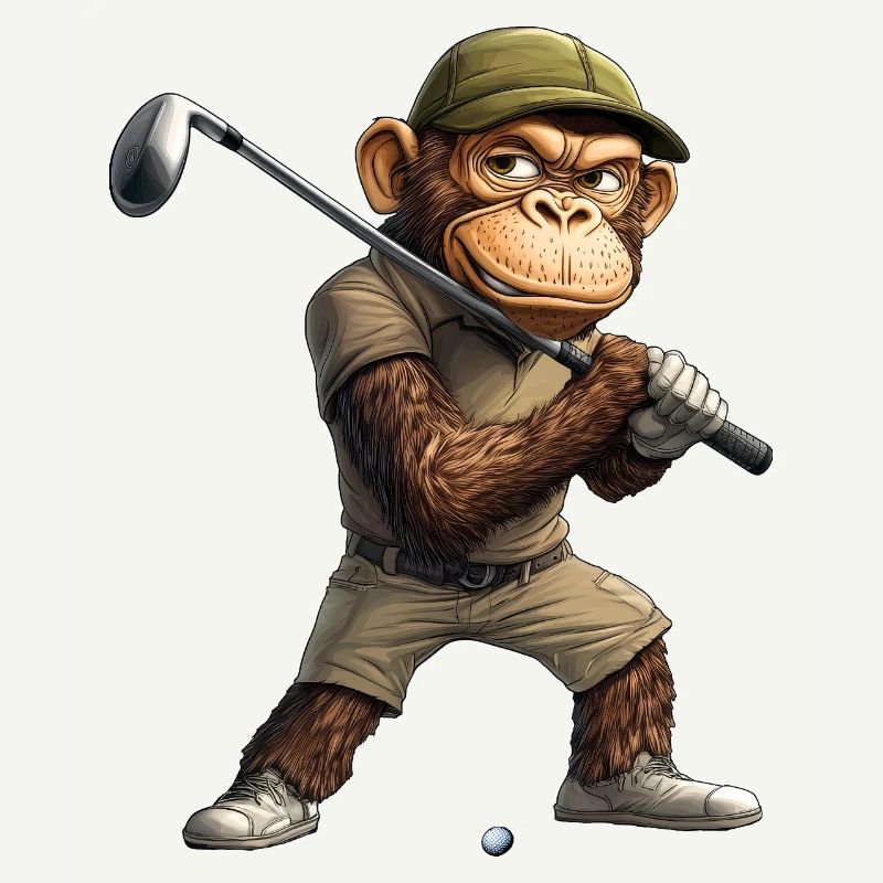 Monkey Golf / Golfer Monkey