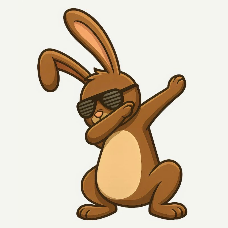 Lapin de Pâques Danse de Pâques Dab