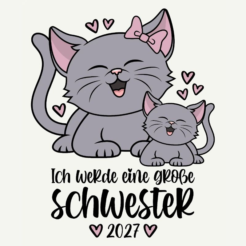 Ich werde eine Große Schwester 2027 Kätzchen