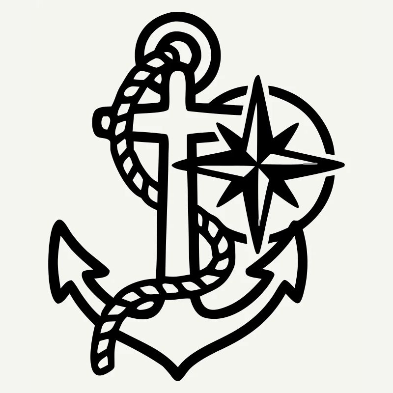Anker Windrose Maritim Logo