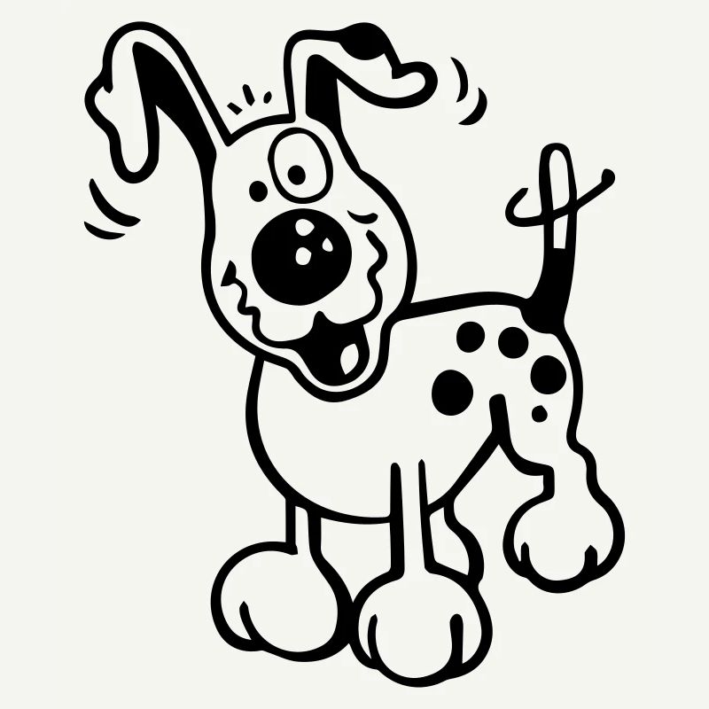 Fröhlicher Hund