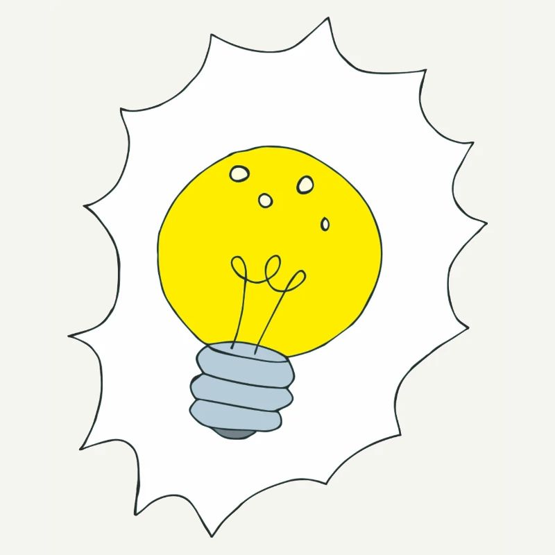 Creative Light Bulb Illustration