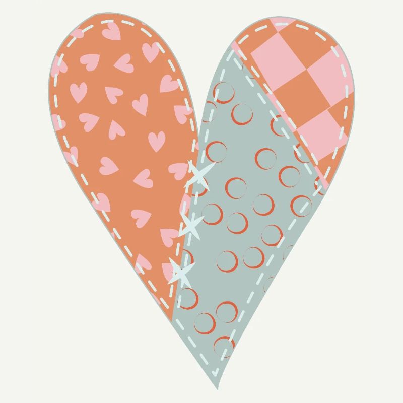 Coeur Patchwork No8