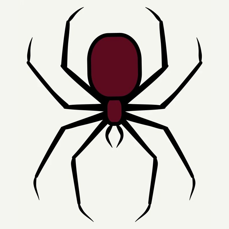 Gruselige Halloween Unheimliche Goth-Spinne 3