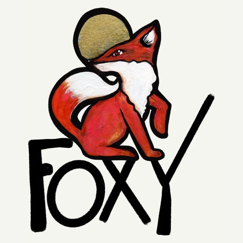 Renard Pourpre avec Auréole Or