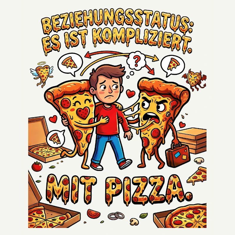 Statut relationnel C’est compliqué avec la pizza