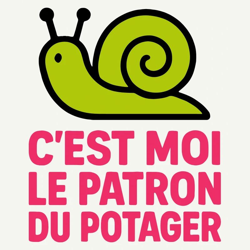 C'est Moi le Patron du Potager : Design Escargot