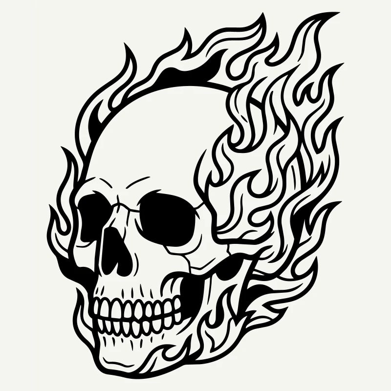 skull flame
