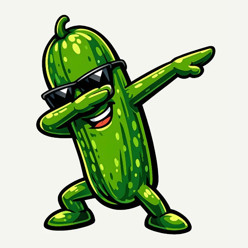 Dabbing Gurke