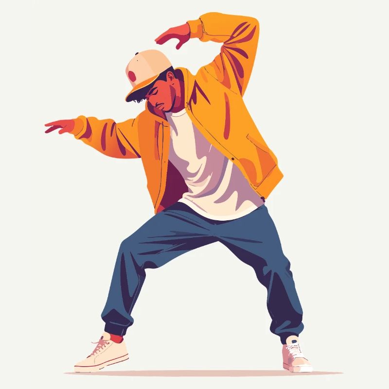 Breakdance Pose Dancer Person Style Dancing Motif
