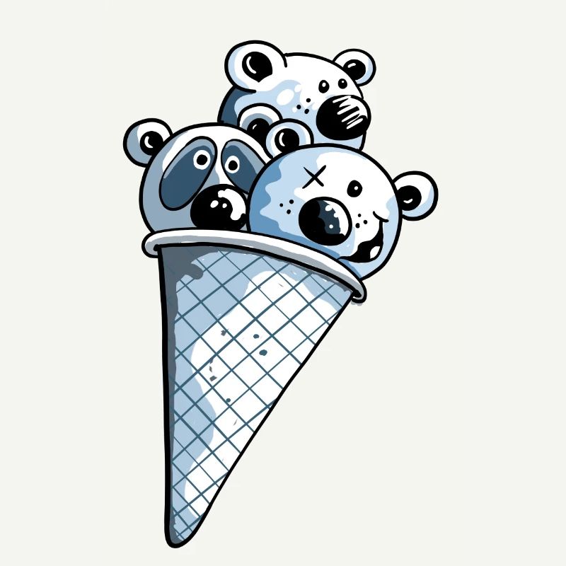 Bärchen in der Eistüte