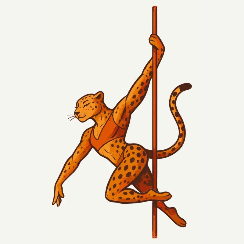 Pole dance Léopard Pole Dancer Cadeau