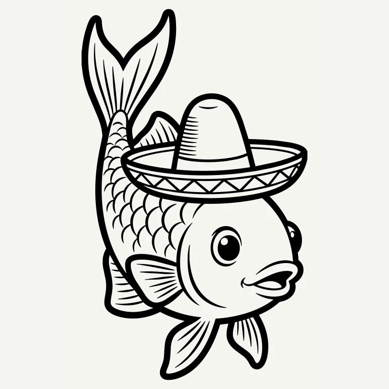 fish sombrero