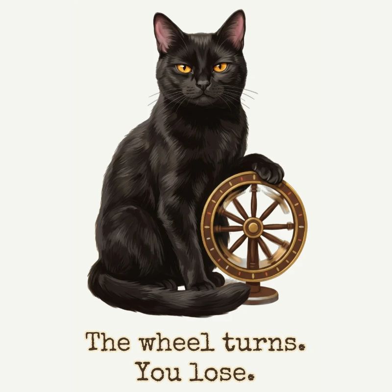 Das Rad dreht die Katze