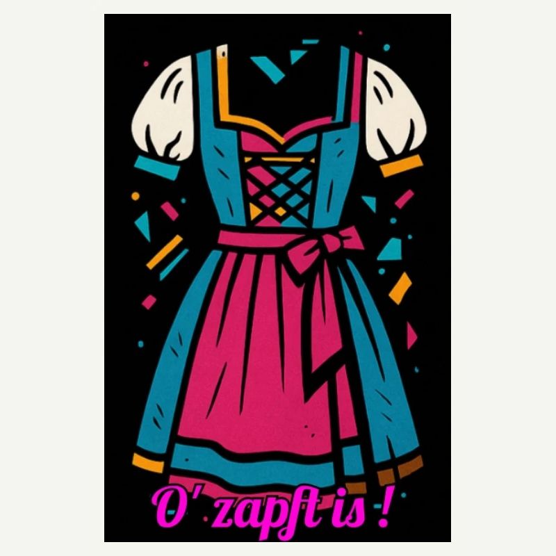Traditionelles Dirndl mit moderner Farbpalette