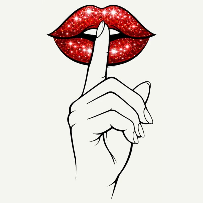 Psst Lips – Mysterious Statement Shirt