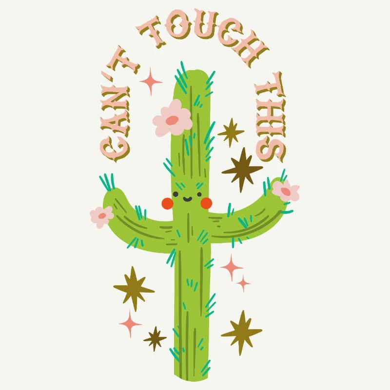 Can't touch this - Prickly cactus design