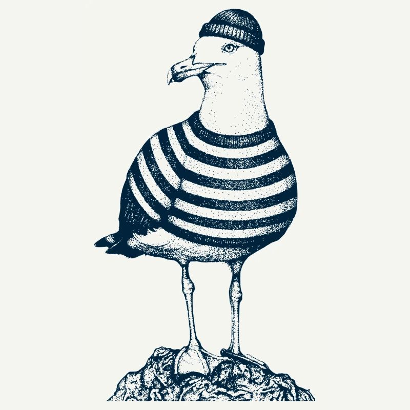 Möwe mit Pulli