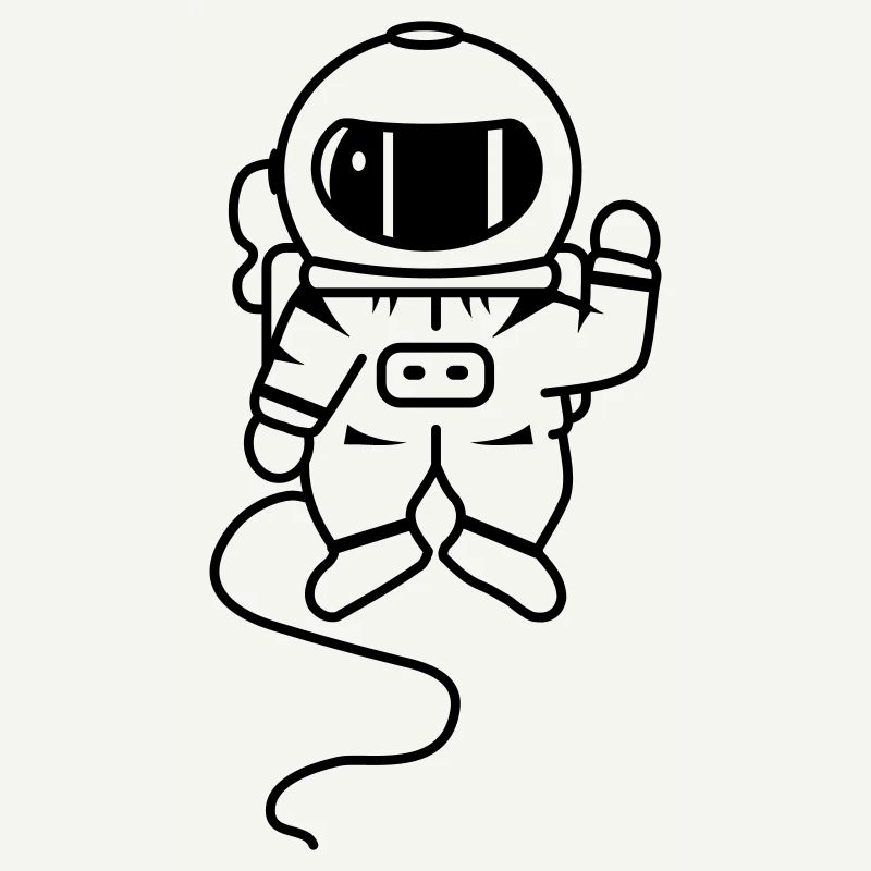 un astronaute dans l'espace