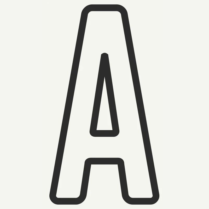 Letter A Typodesign