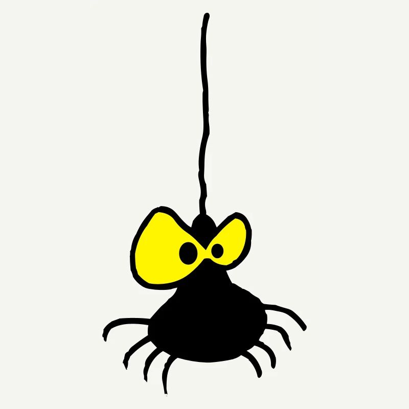 Grumpy Spider Two-Color Design