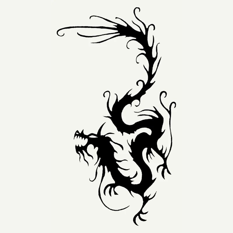 Schwarzer Rauchdrache