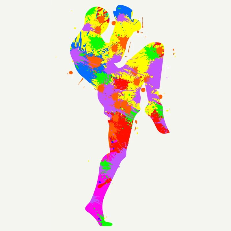Regenbogenspritzer Läufer