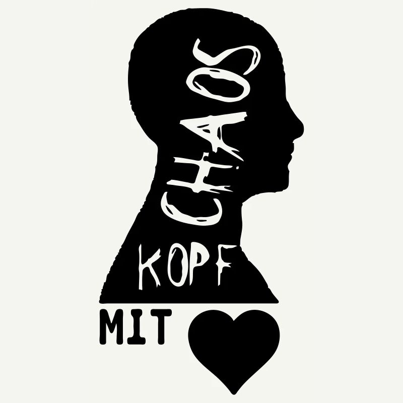 Chaoskopf mit Herz Geschenk