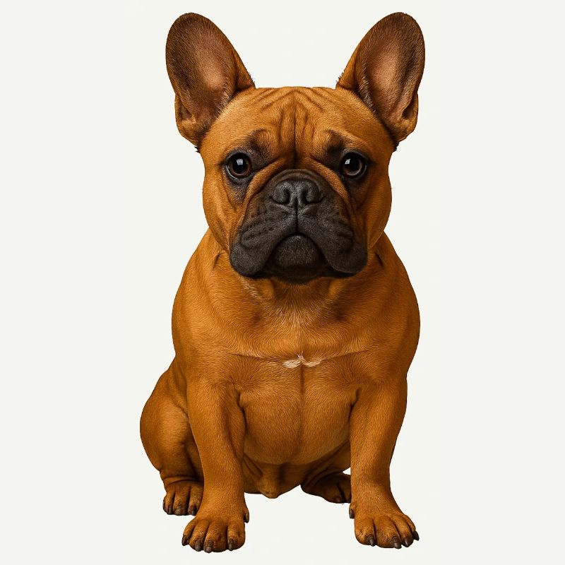 Frenchie Portrait Powerful Pose